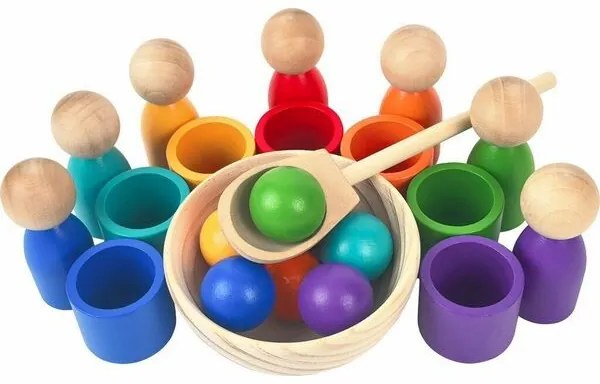 2Kids Toys Dúhové bábiky s loptičkami 7 farieb