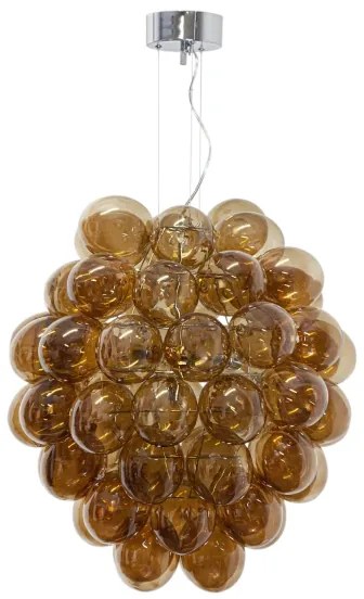 ByRydens 4202230-5512 - Luster na lanku DELUXE 4xE14/5W/230V dymová/hnedá