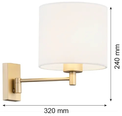 Argon 8370 - Nástenná lampa DOLCE 1xE27/15W/230V