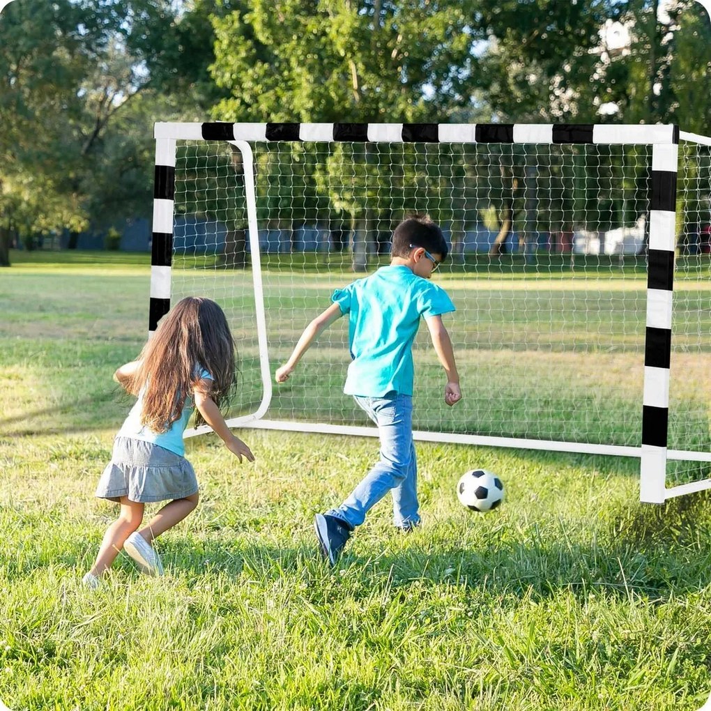 Neo-Sport Futbalová bránka 300 x 160 x 90 cm NS-460 čiernobiela