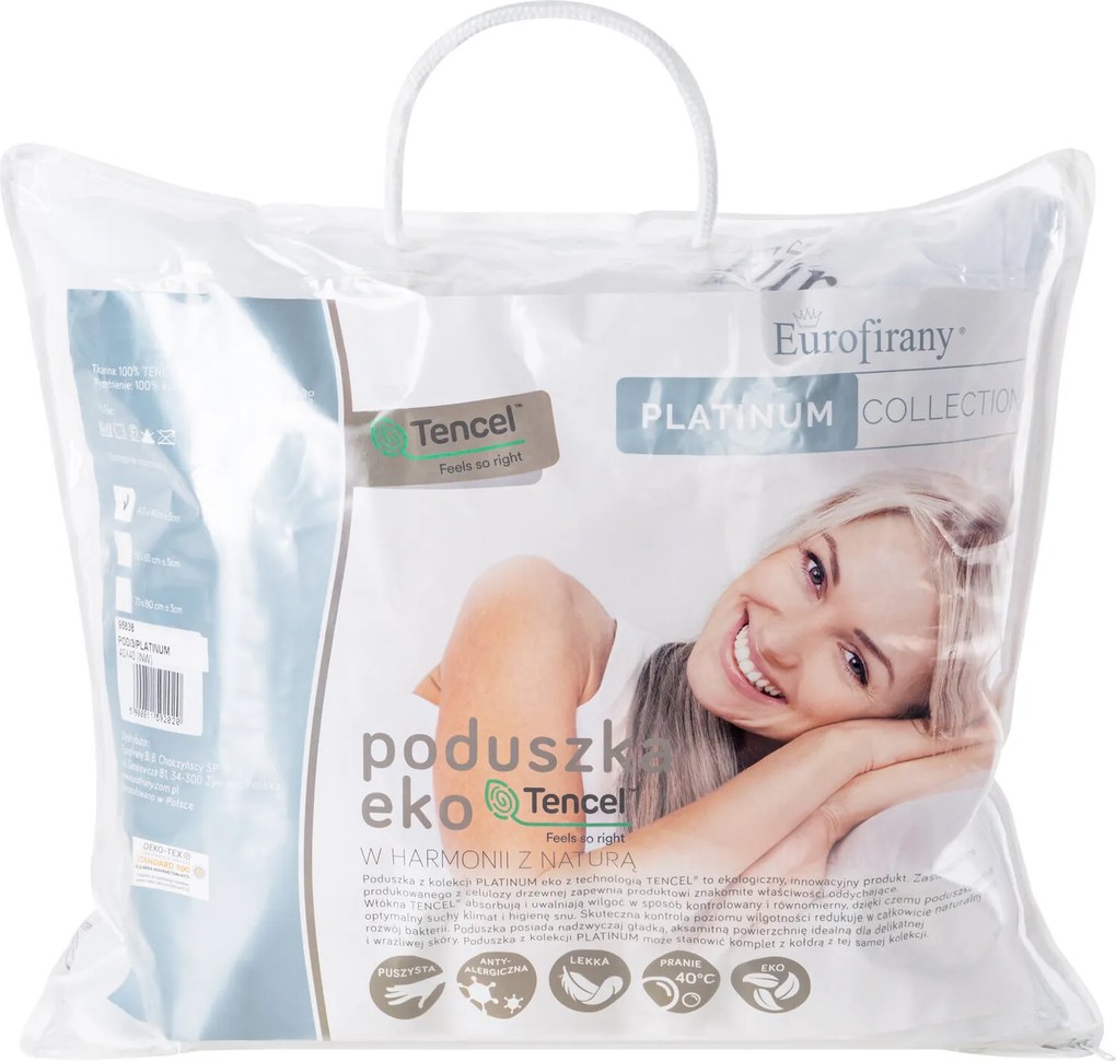 VANKÚŠ PLATIN 40X40 CM BIELA