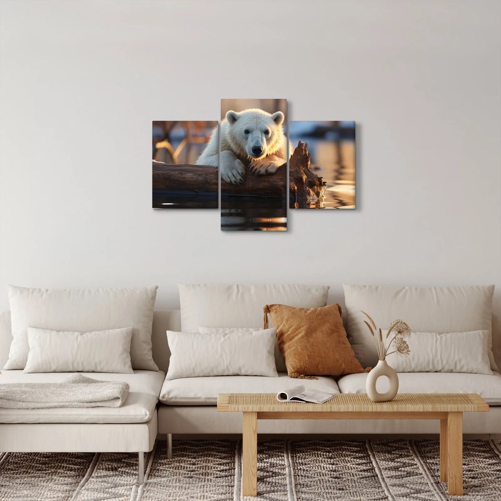 Obraz - Medveď ľadový (90x60 cm)