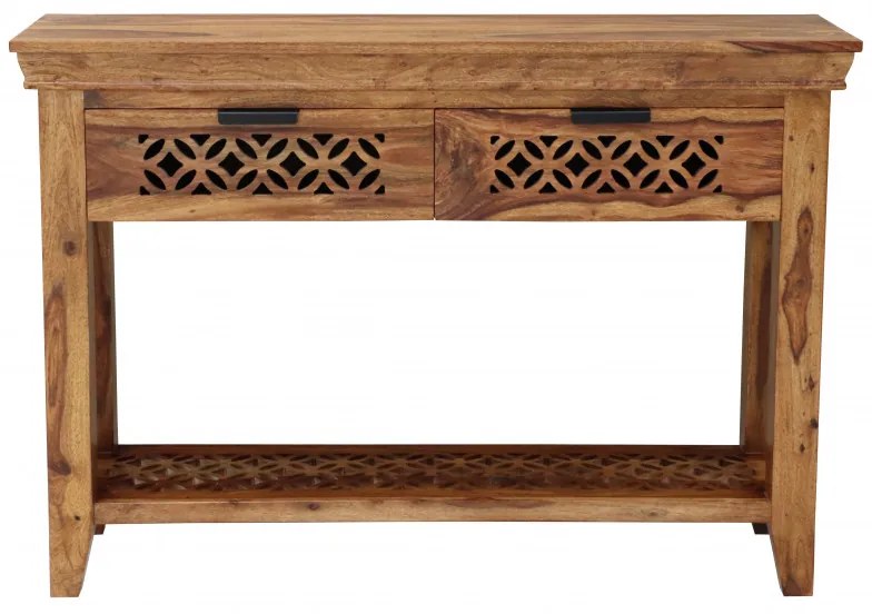 Konzolový stolík Mira 110x76x35 indický masív palisander Natural