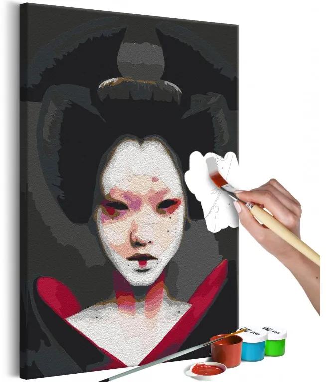 Obraz - maľovaný podľa čísel Black Geisha