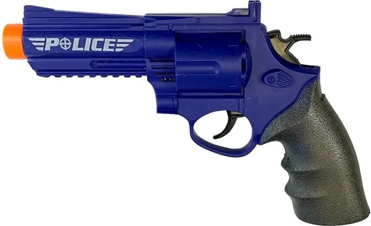LEAN Toys Policajná puška Set Zvuk streľby Stretch
