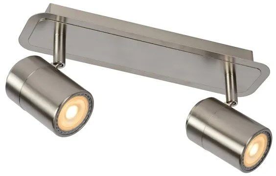 Lucide 26957/10/12 - LED Bodové svietidlo LENNERT 2xGU10/5W/230V matný chróm