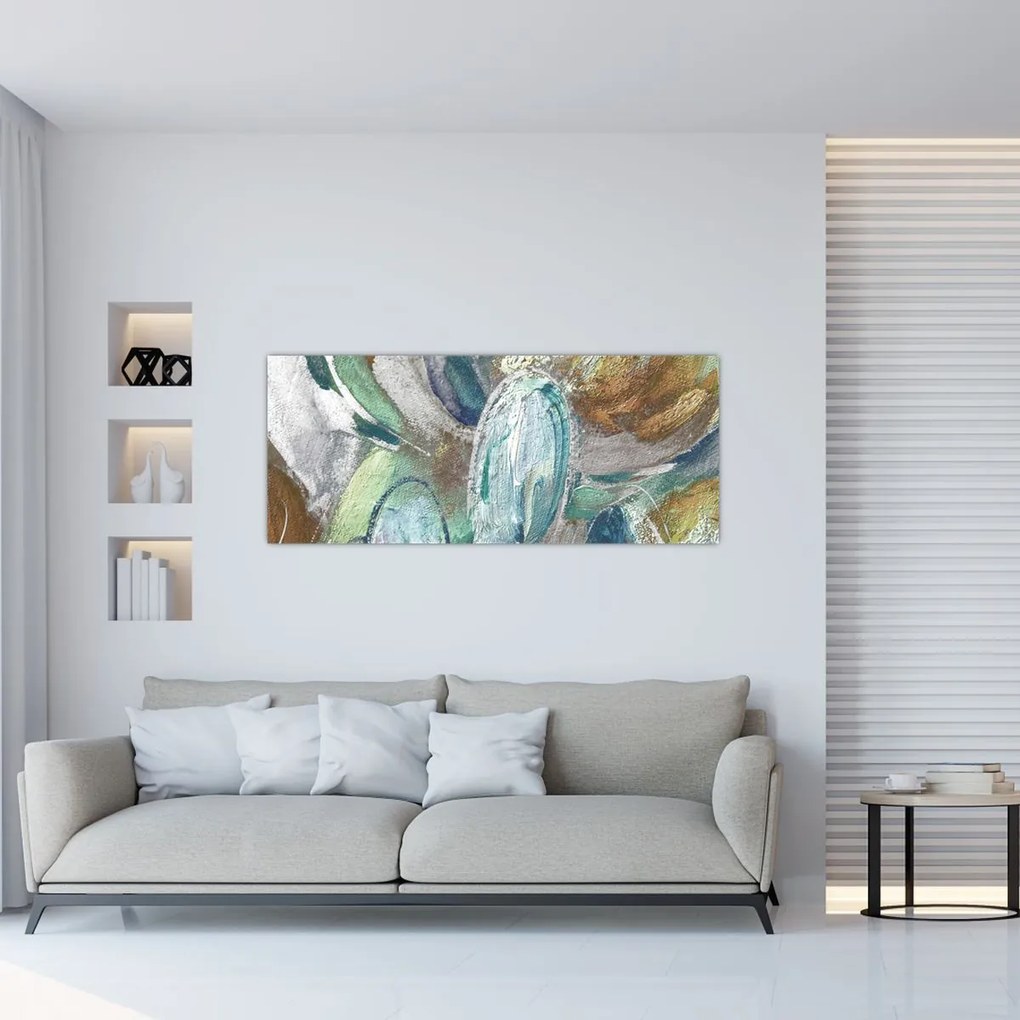 Obraz - Abstraktné maľba postavy (120x50 cm)
