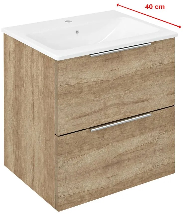 Sapho Sapho, CIRASA umývadlová skrinka 48x54x39cm, dub Alabama, CR492-2222