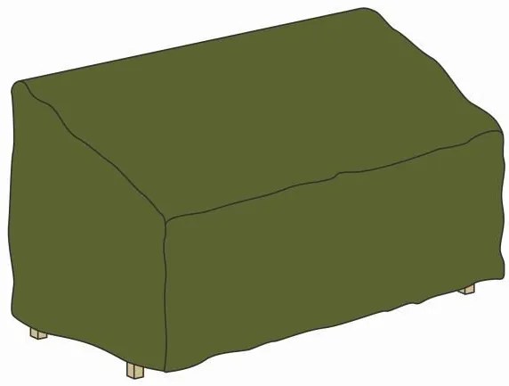 Ochranný poťah na záhradnú lavicu 150 x 62 x 90 cm, zelený
