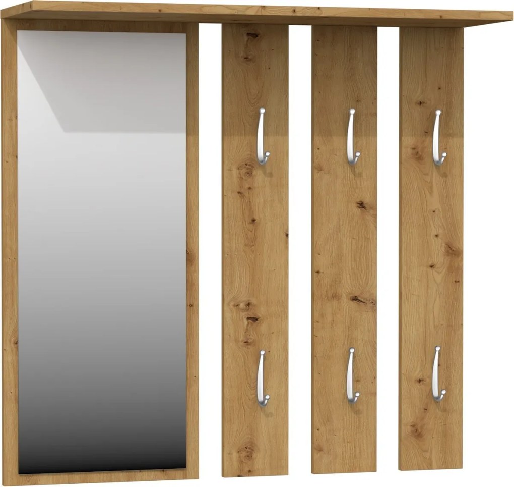Shoptop Předsíňová věšáková stěna Hanger hnědá