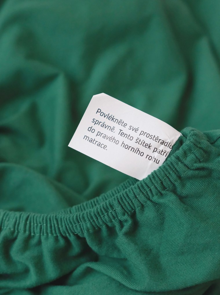 Jersey plachta Classic 160 x 200 cm - tmavo zelená