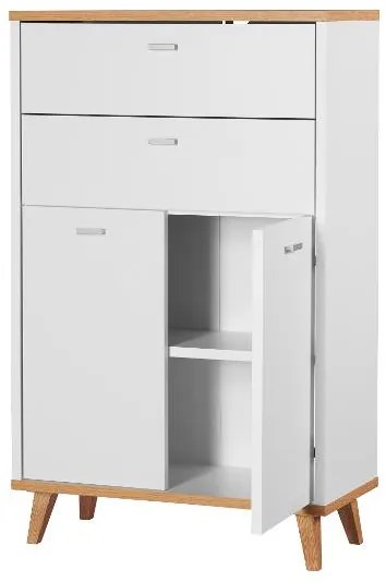 Livarno home Skrinka do kúpeľne Corfu, 60 x 96 x 28 cm + Vysoká skrinka do kúpeľne Corfu, 32 x 180 x 28 cm  (800008575)