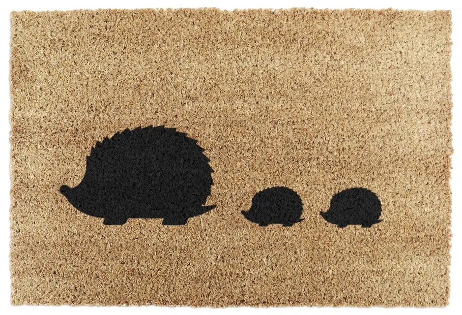 Rohožka z kokosového vlákna 40x60 cm Hedgehog Family – Artsy Doormats