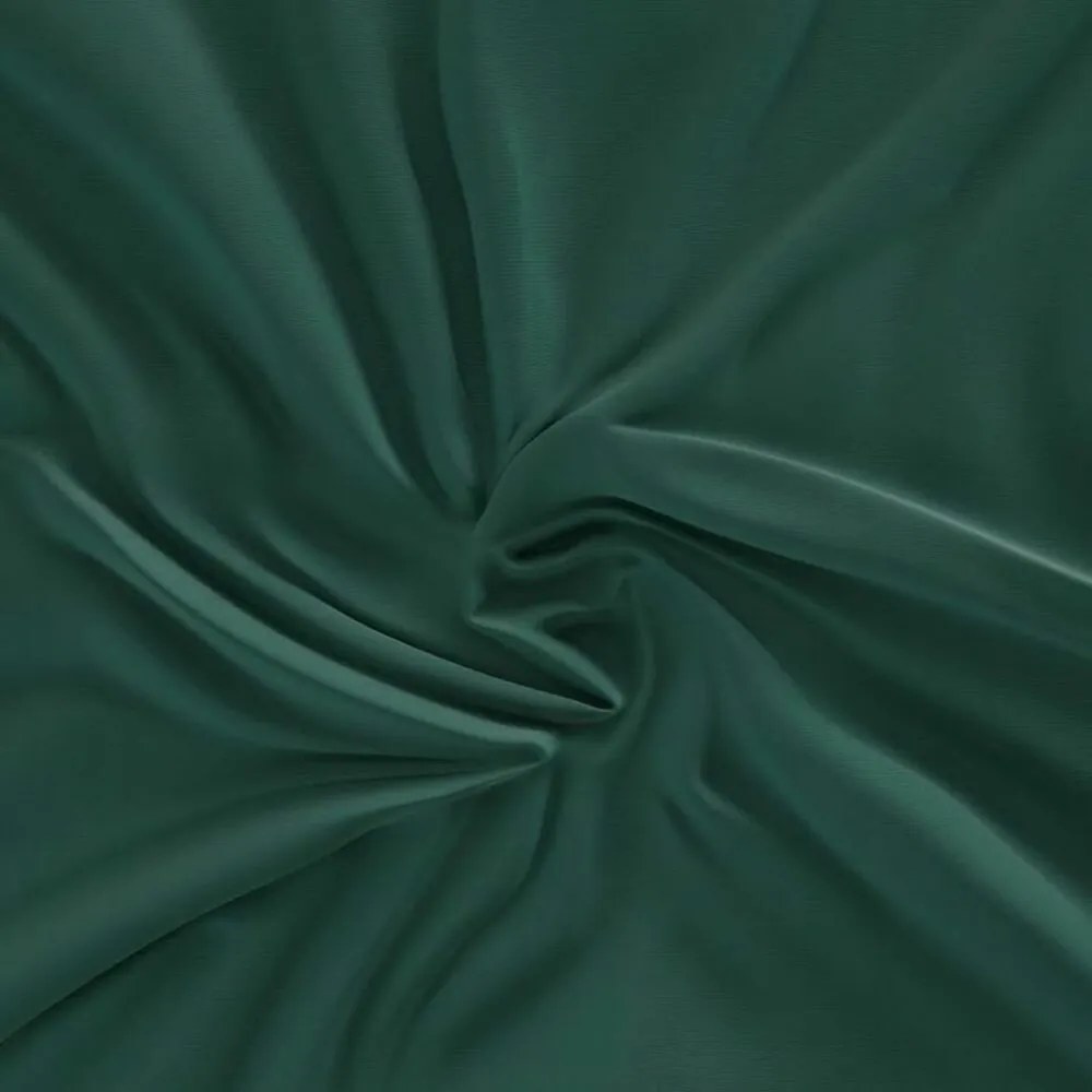 Kvalitex Saténové prestieradlo s gumou tmavozelená, 140 x 200 cm