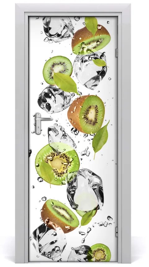 Fototapeta na dvere samolepiace kiwi a voda 75x205 cm