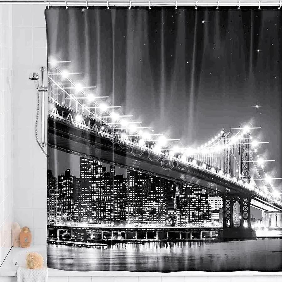 WENKO LED sprchový závěs Brooklynský most