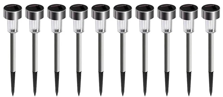 SADA 10x LED solárna lampa LED/0,06W/1,2V 6000K IP44 40 mAh