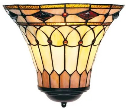 Vitrážová lampa nástenná CARAMEL 26*30