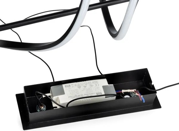 ONLI - LED Luster na lanku TWIST LED/30W/230V 4000K čierna