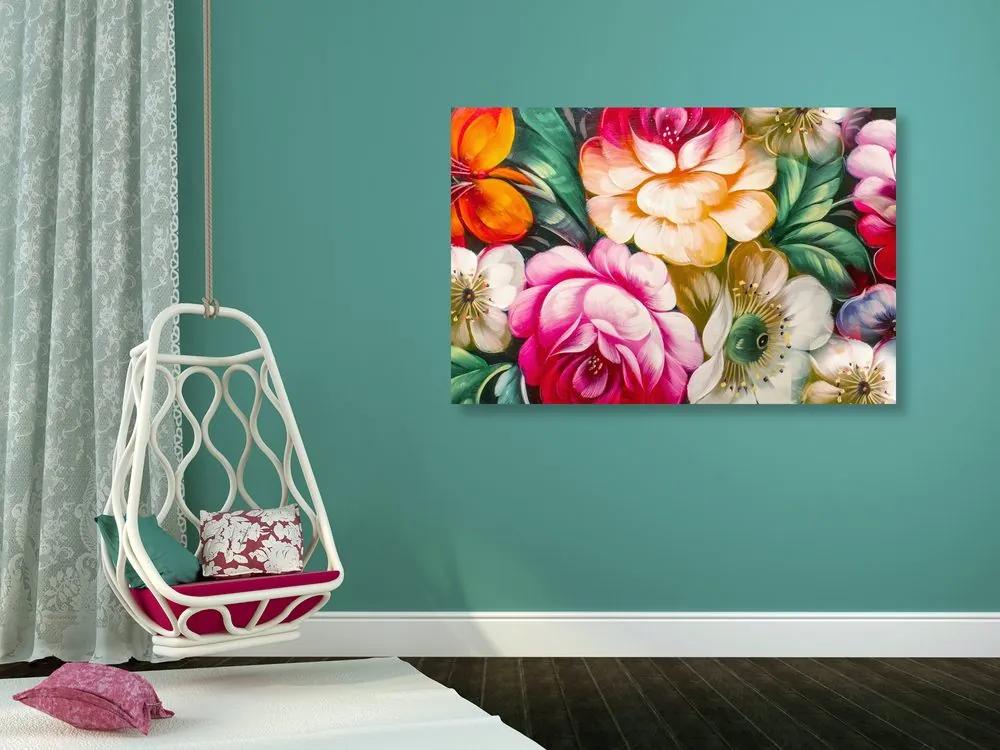 Obraz impresionistický svet kvetín Varianta: 120x80