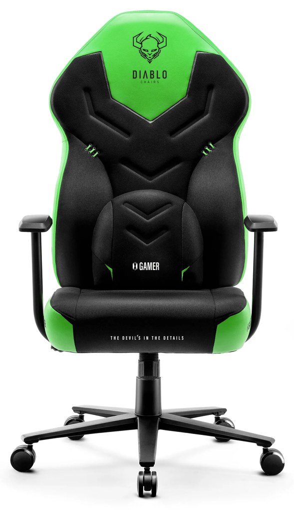 Herné kreslo Diablo X-Gamer 2.0 Normal Size čierno-zelené