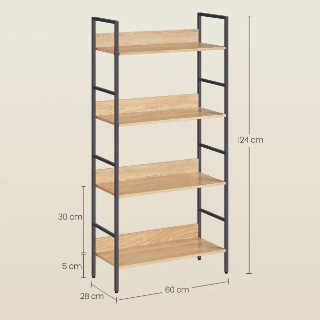 Úložná polica OSKAR LLS174B11 hnedá