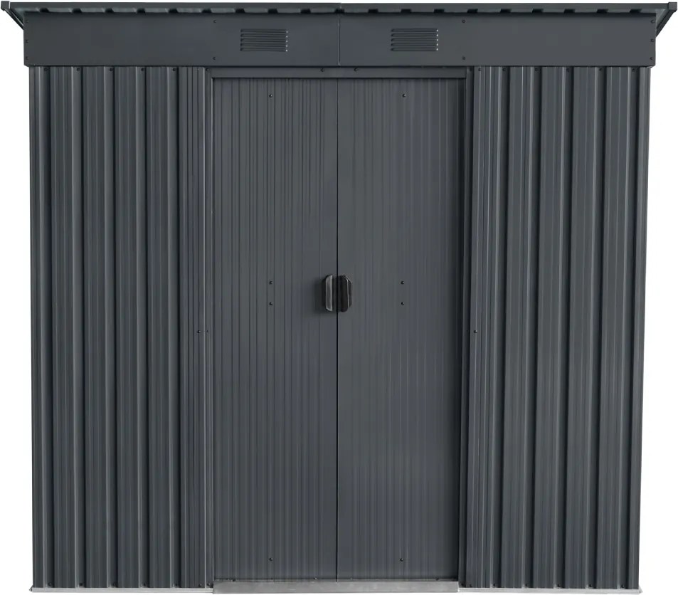 Záhradný domček BestBerg ZD-67A / 4,3 m² / 197 × 217 × 202 cm / antracitový