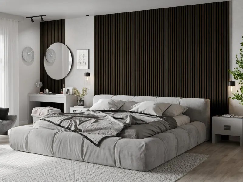 Mexen Lam-F, akustické stenové lamely 275 × 30 cm, plstený podklad 8 mm, technická dyha, eben kráľovský, S105-275307-3015-020