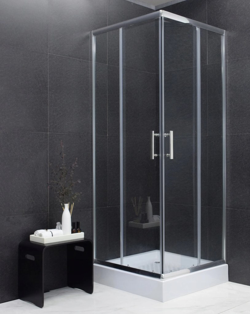 Sprchovací kút maxmax MEXEN RIO transparent - 90x90 cm, 860-090-090-01-00