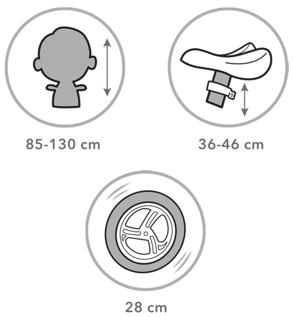 Balančný bicykel JOGO Pink