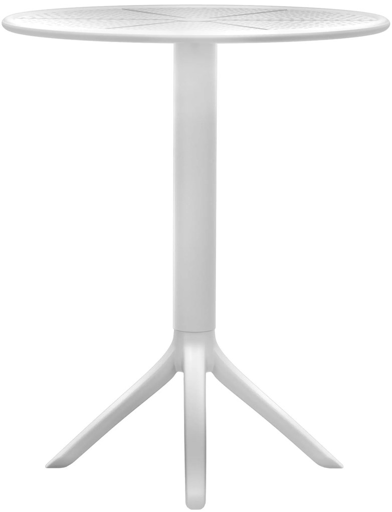 Okrúhly stôl Lacota 60 cm - biela