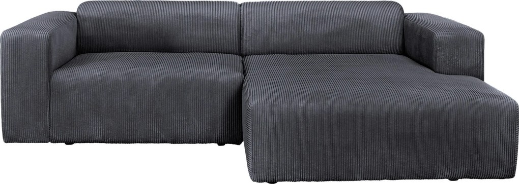 XXXLutz ROHOVÁ SEDAČKA, textil, grafitová P & B - Sedačky - 002330003303