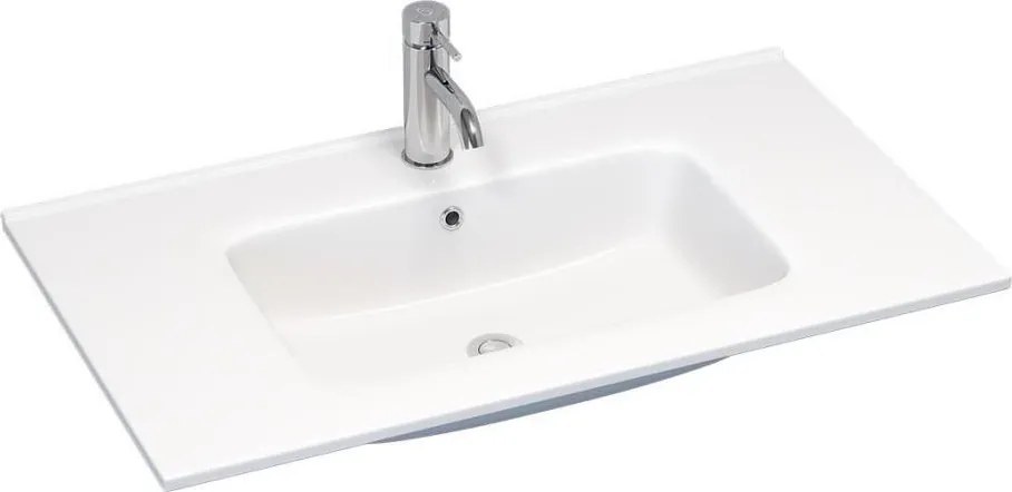 Zapustené umývadlo LILLESNAD 81x46 cm keramika/biela