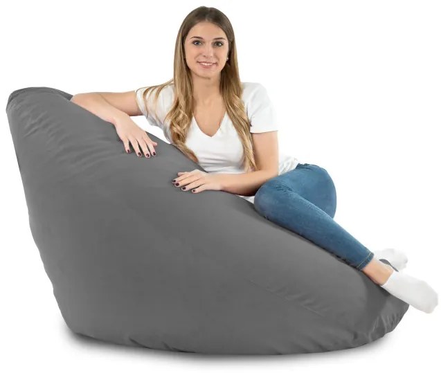 Sedací vak DROP XXL oceľový