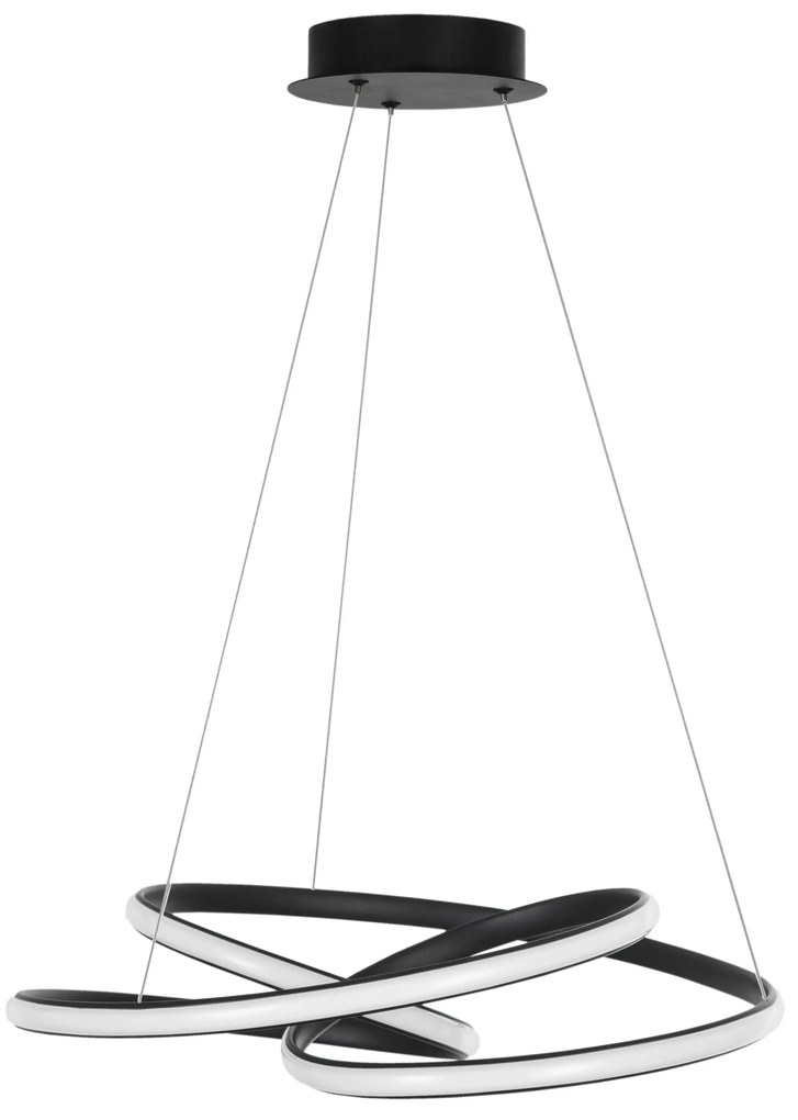 LED luster Menton 52 čierne