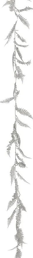 Plastová girlanda strieborná 180 cm 192028