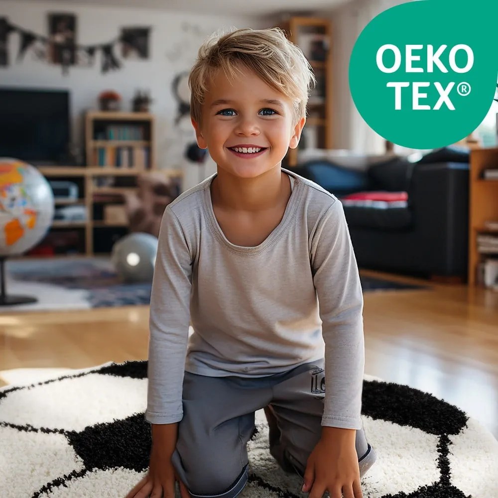 Čierno-krémový detský koberec ø 120 cm Fun – Ayyildiz Carpets