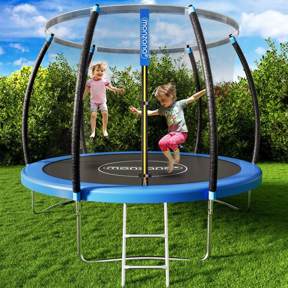 InternetovaZahrada Trampolína Ø244 cm s bezpečnostnou sieťou vo vnútri
