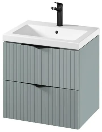 Cersanit S801-544 -Závesná kúpeľňová skrinka s umývadlom TIRSO 60x45 cm mintová