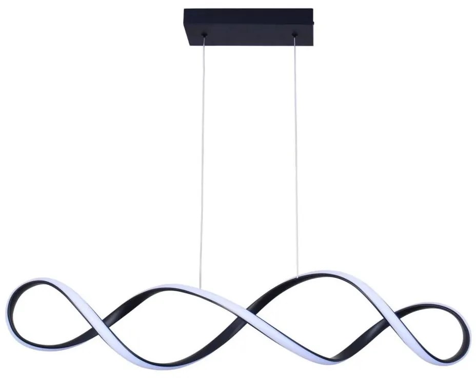 LED Luster na lanku INFINITO LED/34W/230V čierna