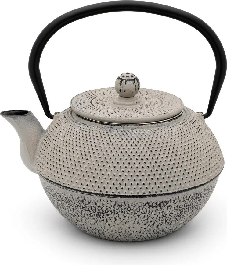 Sivá kanvica na čaj z liatiny 1,1 l Jang – Bredemeijer