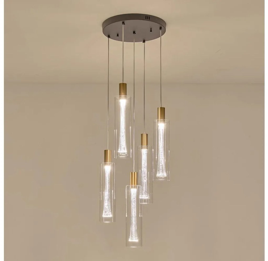 LED Luster na lanku LED/38W/230V 3000K