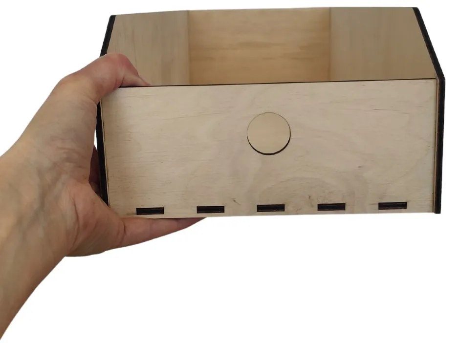 Úložný box, drevený 20x50x12cm - do špajzy aj do skrine VASKY20