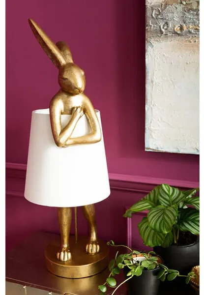 Rabbit stolová lampa zlatá