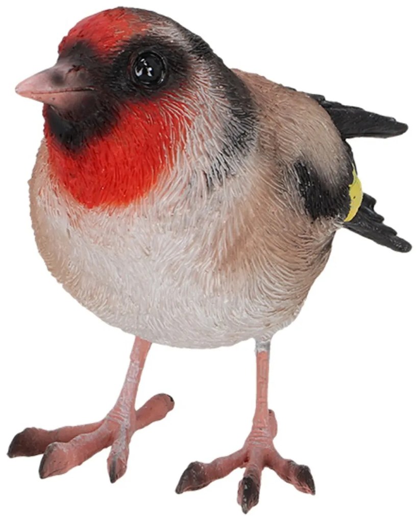 Záhradná figúrka z polyesterovej živice Bird, 12x8,5 cm, viacfarebná