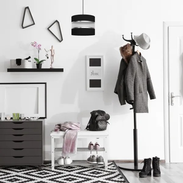 Luster na lanku HELEN 1xE27/15W/230V čierna