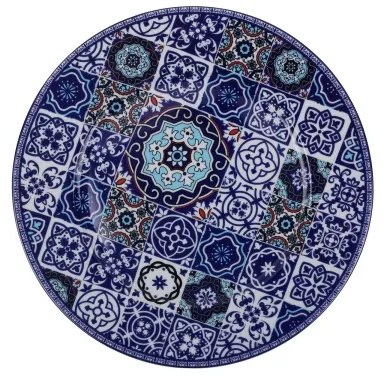 24-dielna jedálenská súprava, modrá, porcelán