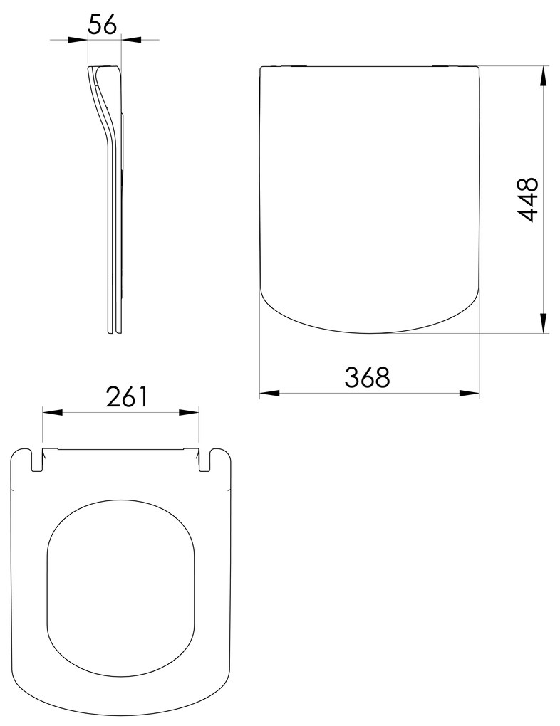 Sapho Sapho, GLANC WC sedátko, SLIM, Soft Close, biela, GC5030