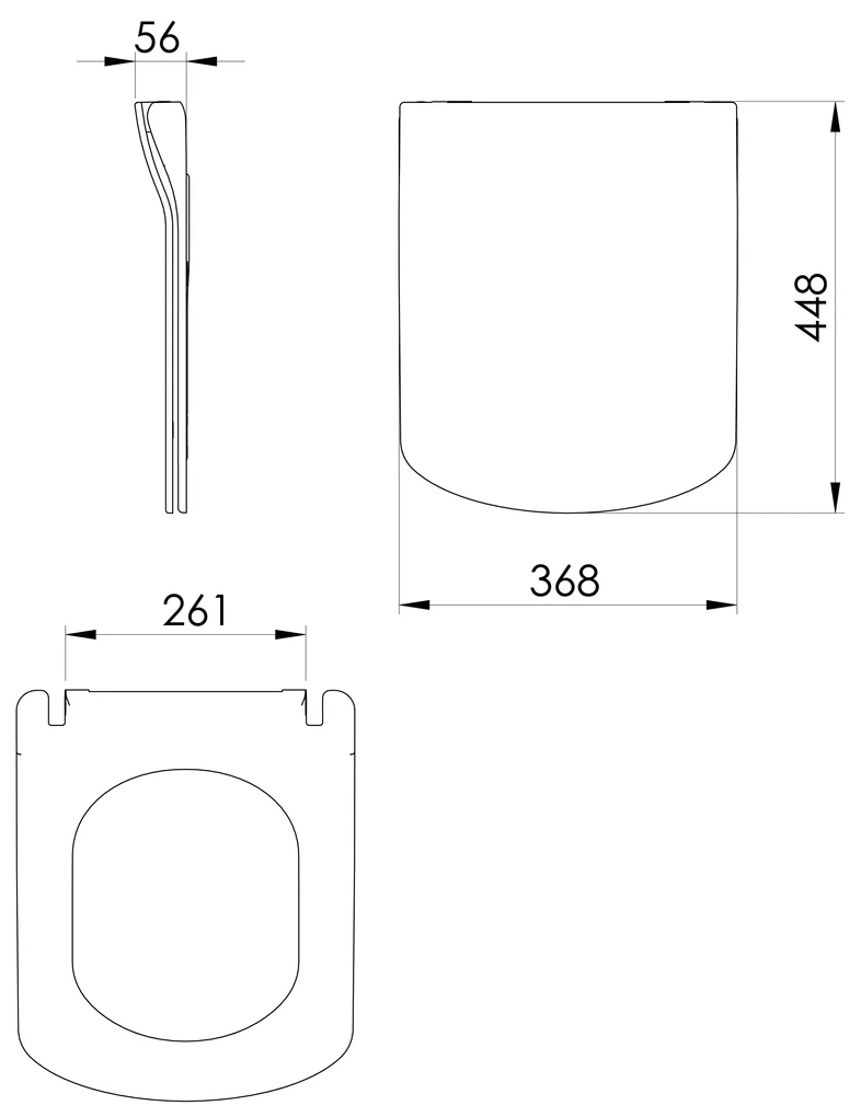 Sapho Sapho, GLANC WC sedátko, SLIM, Soft Close, biela, GC5030