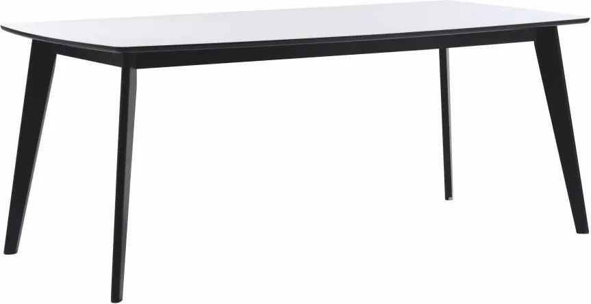 Čierno-biely jedálenský stôl Rowico Griffin, dĺžka 190 cm